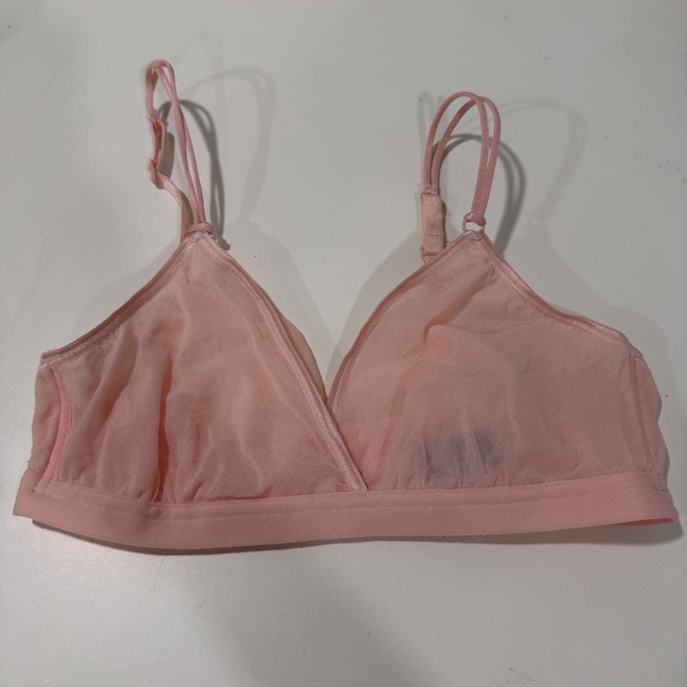 Cosabella Soire Confidence Bralette Pink Lilly Mesh Triangle Bra SOIRC1301 M